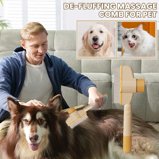 🌞Fris De Lente In Met 50% Korting!🐾Entwirrungs-Massagekamm für Hunde und Katzen – Entfernt lose Haare und pflegt das Fell