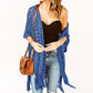 ❄️Sommerfrische 50 % Rabatt!💗Gehäkelter Damen-Cover-up mit Quasten – Luftige, offene Boho-Kimono-Weste für Strand, Urlaub und Sommer-Looks