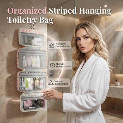 🌍 Slimme Hangende Toilettas – Perfect voor Vakantie, Weekendjes Weg en Dagelijks Gebruik 🧳
