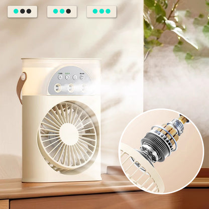🌞Frühlingserwachen: 50% Rabatt!🌬️3-in-1 Tragbarer Luftkühler mit Luftbefeuchter – USB Mini-Air-Cooler mit Timer, Nachtlicht und 3 Geschwindigkeiten