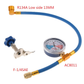 🌞Frühlingserwachen: 50% Rabatt!❄️R134a Klimaanlagen-Füllschlauch mit Manometer – Auto AC Recharge Kit für Niederdruckseite und DIY-Wartung