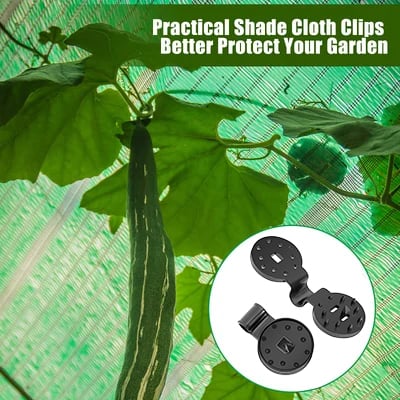 ❄️ Sommerfrische 50 % Rabatt! ☀️Schwerlast-Schattentuch-Clips – Wiederverwendbare Befestigungsclips für Gartennetz, Vogelschutznetz, Gewächshaus & Balkon