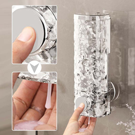 ❄️ Sommerfrische 50 % Rabatt! 🧼Nachfüllbarer Shampoo- & Duschgel-Dispenser mit Saugnapf – Wandmontage ohne Bohren für ein saubereres Badezimmer