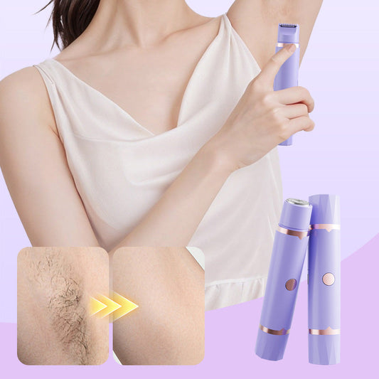 ❄️ Sommerfrische 50 % Rabatt! 💜2-in-1 Kabelloser Damenrasierer – Sanfter Elektrischer Trimmer für Gesicht, Achseln, Beine & Bikinizone