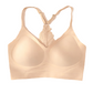 ❄️ Sommerfrische 50 % Rabatt! 🤍Nahtloser bügelloser Komfort-BH – Weicher Everyday-BH mit Spitzen-Racerback und natürlichem Halt