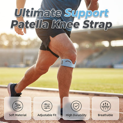 ❄️Sommerfrische 50 % Rabatt!🏃Patellaband – Atmungsaktive, stoßdämpfende Knieorthese für Laufen, Sport & täglichen Gebrauch