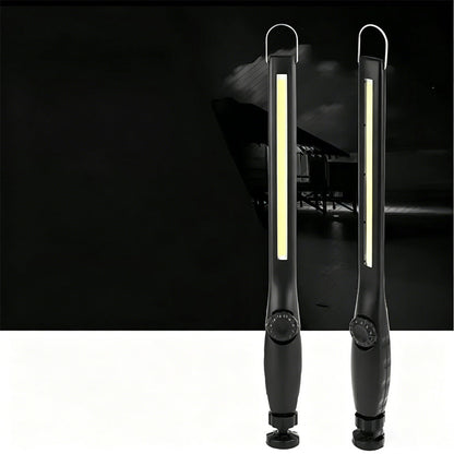 ❄️ Sommerfrische 50 % Rabatt!🔦Wiederaufladbare magnetische COB-Arbeitsleuchte – 360° drehbare, freihändige LED-Lampe für Auto, Garage & Camping