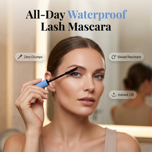 ❄️ Sommerfrische 50 % Rabatt!🖤Wasserfeste Wimperntusche – Klumpenfreie Mascara für Länge, Volumen & ganztägigen Schwung