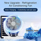 ❄️Sommerfrische 50 % Rabatt!🌞4-in-1 Solar-Campingventilator mit LED-Lampe – Wiederaufladbarer Ventilator mit Solarpanel, USB und Powerbank-Funktion