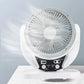 ❄️Sommerfrische 50 % Rabatt!🌞4-in-1 Solar-Campingventilator mit LED-Lampe – Wiederaufladbarer Ventilator mit Solarpanel, USB und Powerbank-Funktion