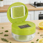 ❄️Sommerfrische 50 % Rabatt!✨Mini-Knoblauchpresse mit Auffangbehälter – Kompakte manuelle Knoblauchpresse für Knoblauch, Ingwer, Schalotten & Chili