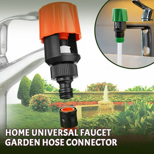 ❄️Sommerfrische 50 % Rabatt!🔧Universal-Wasserhahnadapter für Gartenschlauch – Werkzeugloser Schnellanschluss für Küchenarmatur, Balkon, Garten & Reinigung