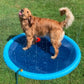 ❄️Sommerfrische 50 % Rabatt!🐶Faltbares Hundeschwimmbecken mit Wassersprüher – Kühlende Planschmatte für Garten, Terrasse & sommerliche Spieltage