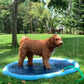 ❄️Sommerfrische 50 % Rabatt!🐶Faltbares Hundeschwimmbecken mit Wassersprüher – Kühlende Planschmatte für Garten, Terrasse & sommerliche Spieltage