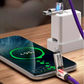 ❄️Sommerfrische 50 % Rabatt!🔌4-in-1 LED-Ladekabel – Universelles Schnellladekabel mit beleuchtetem Stecker für Telefon, Tablet & Auto