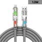 ❄️Sommerfrische 50 % Rabatt!🔌4-in-1 LED-Ladekabel – Universelles Schnellladekabel mit beleuchtetem Stecker für Telefon, Tablet & Auto
