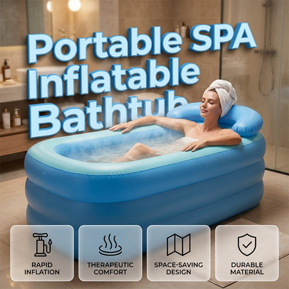 ❄️Sommerfrische 50 % Rabatt!🛁Aufblasbare Badewanne mit Dreischicht-Isolierung – Kompakte tragbare Spa-Badewanne für Badezimmer, Garten & Camping