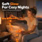 👻Halloween-spesialtilbud🎃🧡Kunstig ringblomst LED-lyslenke
