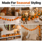 👻Halloween-spesialtilbud🎃🧡Kunstig ringblomst LED-lyslenke