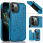 ❄️Sommerfrische 50 % Rabatt!📱Elegantes Blumen-Telefoncase mit Kartenfach – Wallet Case mit Kartenhalter und Standfunktion für iPhone 15/16/17-Serie