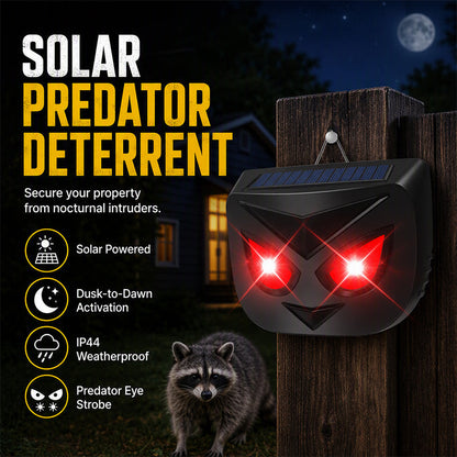 🔥GODT SALG 48% RABATT🔥Soldrevet dyreavskrekker med blinkende LED-lys