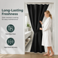💥 50% rabatt! 🚿 Premium PEVA dusjforheng med 8G tung stabilitet – helt vanntett, giftfri og miljøvennlig. Rustfrie metalløyer, forsterket topplist. Flere størrelser og farger 🌈