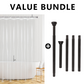 💥 50% rabatt! 🚿 Premium PEVA dusjforheng med 8G tung stabilitet – helt vanntett, giftfri og miljøvennlig. Rustfrie metalløyer, forsterket topplist. Flere størrelser og farger 🌈