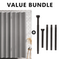 💥 50% rabatt! 🚿 Premium PEVA dusjforheng med 8G tung stabilitet – helt vanntett, giftfri og miljøvennlig. Rustfrie metalløyer, forsterket topplist. Flere størrelser og farger 🌈