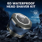 💥 50% rabatt! 🧑‍🦲 6-blads hodebarbermaskin med magnetisk design – presis barbering på sekunder. IPX6 vanntett, fullstendig vaskbar 🚿