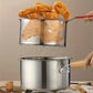 💥 50% rabatt! 🍟 Kompakt frityrgryte i 304 rustfritt stål – bruker mindre olje, perfekt for små porsjoner. Gjennomsiktig glasslokk, universell komfyrkompatibilitet ✅