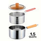 💥 50% rabatt! 🍟 Kompakt frityrgryte i 304 rustfritt stål – bruker mindre olje, perfekt for små porsjoner. Gjennomsiktig glasslokk, universell komfyrkompatibilitet ✅