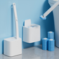 💥 50% rabatt! 🚽 Engangs toalettbørstesett med veggmontering – 18 reservebørstehoder med innebygd rengjøringsmiddel. Lavendel, hav og sitron-dufter 🌸