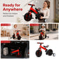 💥 50% Rabatt! 🚲 3-in-1-Kinderdreirad – Kinderwagen, Dreirad & Laufrad. Leicht (2,8 kg) & faltbar. Hochfester Kohlenstoffstahl, EVA-Räder. Für 2–6 Jahre, max. 90 kg. Rot/Blau/Rosa/Gelb 🛡️