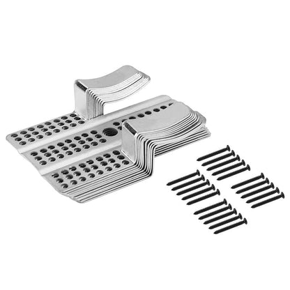 💥 50% rabatt! 🔧 Festeklips for gipsplate-reparasjon – justerbar for 1/2″ og 5/8″. Perforert design, rustfritt stål. 10 stk per pakke. Perfekt for vegger og tak 🏠