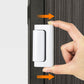 💥 50% rabatt! 🔒 Dørforsterkningslås i aluminiumslegering – forbedret sikkerhet mot innbrudd. Kollisjonsbeskyttelse i myk gummi, enkel å åpne og montere. Svart eller hvit 🚪