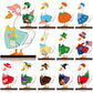 💥 50% Rabatt! 🐾 Austauschbares Magnet-Dekoset – Naturholz, 25 cm Höhe. 26 magnetische Accessoires für Ostern, Weihnachten, Halloween & mehr. Robust, lichtbeständig. Für Kaminsims, Regal & Schreibtisch. Ausführung A-V 🎄