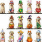 💥 50% Rabatt! 🐾 Austauschbares Magnet-Dekoset – Naturholz, 25 cm Höhe. 26 magnetische Accessoires für Ostern, Weihnachten, Halloween & mehr. Robust, lichtbeständig. Für Kaminsims, Regal & Schreibtisch. Ausführung A-V 🎄
