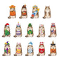 💥 50% Rabatt! 🐾 Austauschbares Magnet-Dekoset – Naturholz, 25 cm Höhe. 26 magnetische Accessoires für Ostern, Weihnachten, Halloween & mehr. Robust, lichtbeständig. Für Kaminsims, Regal & Schreibtisch. Ausführung A-V 🎄