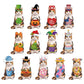 💥 50% Rabatt! 🐾 Austauschbares Magnet-Dekoset – Naturholz, 25 cm Höhe. 26 magnetische Accessoires für Ostern, Weihnachten, Halloween & mehr. Robust, lichtbeständig. Für Kaminsims, Regal & Schreibtisch. Ausführung A-V 🎄