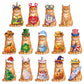 💥 50% Rabatt! 🐾 Austauschbares Magnet-Dekoset – Naturholz, 25 cm Höhe. 26 magnetische Accessoires für Ostern, Weihnachten, Halloween & mehr. Robust, lichtbeständig. Für Kaminsims, Regal & Schreibtisch. Ausführung A-V 🎄