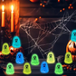 💥 50% Rabatt! 👻 Leuchtende Geisterfiguren – 50/60 Stück, Glow-in-the-Dark. Niedliches Design, ungiftiges Kunstharz. Perfekt für Halloween-Deko & Partys. Blau/Grün/Lila/Orange/Pink 🛡️