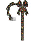 💥 50% Rabatt! 🎃 LED-Halloween-Schrank-Schleife – 100 cm lang, LED-Lichter, Kürbis-/Geister-Motive. Klettverschluss, Polyester. Schwarz/Gelb. Für Schränke, Türen & Fenster 🛡️