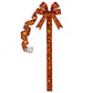 💥 50% Rabatt! 🎃 LED-Halloween-Schrank-Schleife – 100 cm lang, LED-Lichter, Kürbis-/Geister-Motive. Klettverschluss, Polyester. Schwarz/Gelb. Für Schränke, Türen & Fenster 🛡️