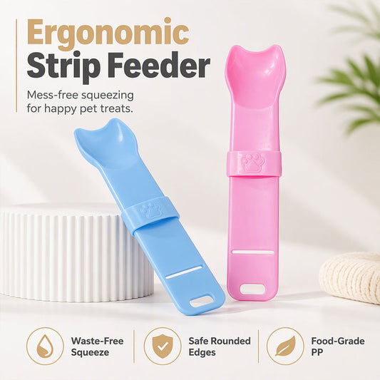 💥 50% Rabatt! 🐾 Ergonomischer Streifenspender – sauberes Ausdrücken von Leckerli-Paste. Kein Rückstand, kein Geruch. Hochdichter PP, langlebig. Blau/Rosa 🛡️