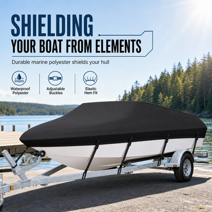 🎃 HALLOWEEN-KNALLER: 50 % RABATT! 🚤🌧️ Schluss mit Regen, Schnee & Witterungsschäden! 💪 Wasserdichte Premium-Bootsabdeckung für V-Rumpf-Boote – reißfest, wetterbeständig & mit extra starken Befestigungsgurten! ⚓✨