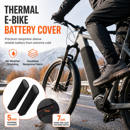 🎃Halloween Deal 50% OFF!🚲 E-Bike Battery Cover – 5mm Thermal Neoprene Insulation Sleeve