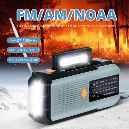 🎃 50 % HALLOWEEN-RABATT! 📻 Solar-Kurbel-Notfallradio – mit SOS & Powerbank! ⚡