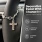 Retro Alloy Car Steering Wheel Pendant Cross Star Charm Ornament